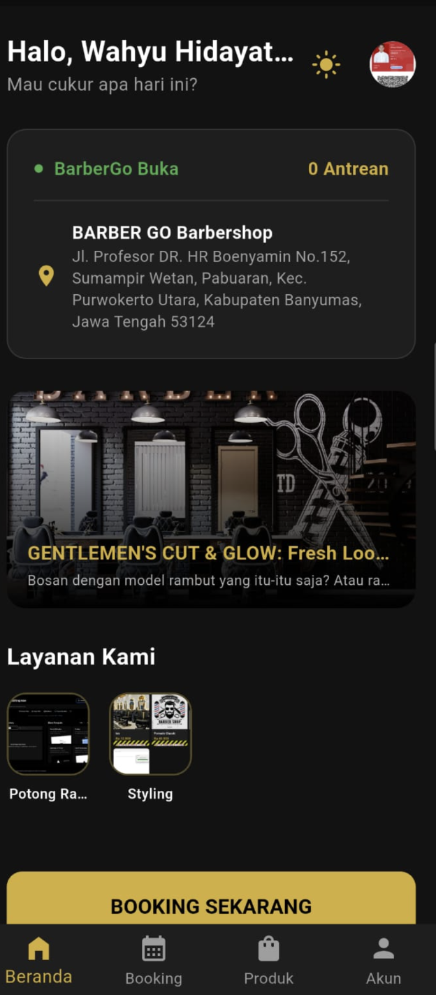 BarberGo Mobile App