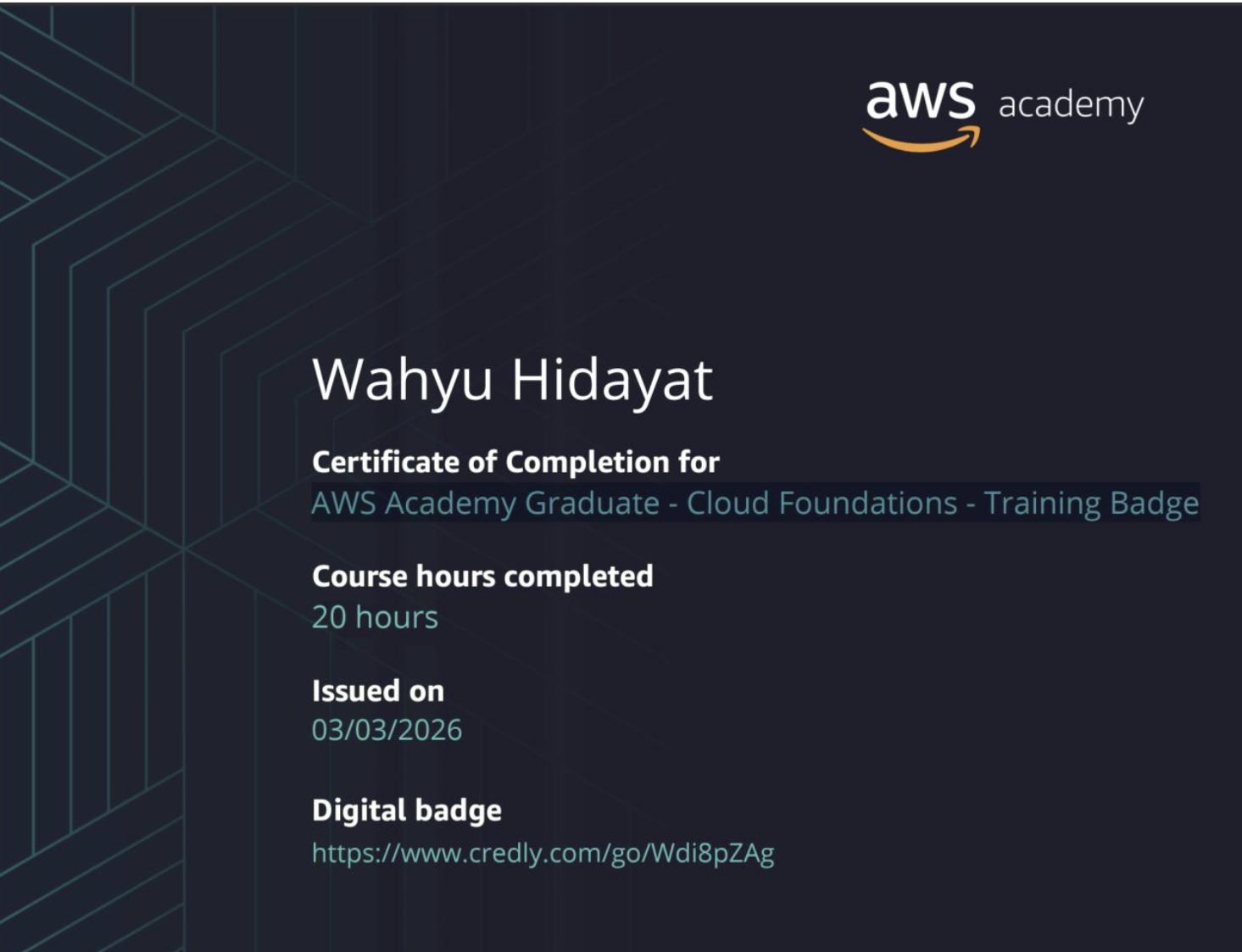 AWS Academy Graduate - Cloud Foundations