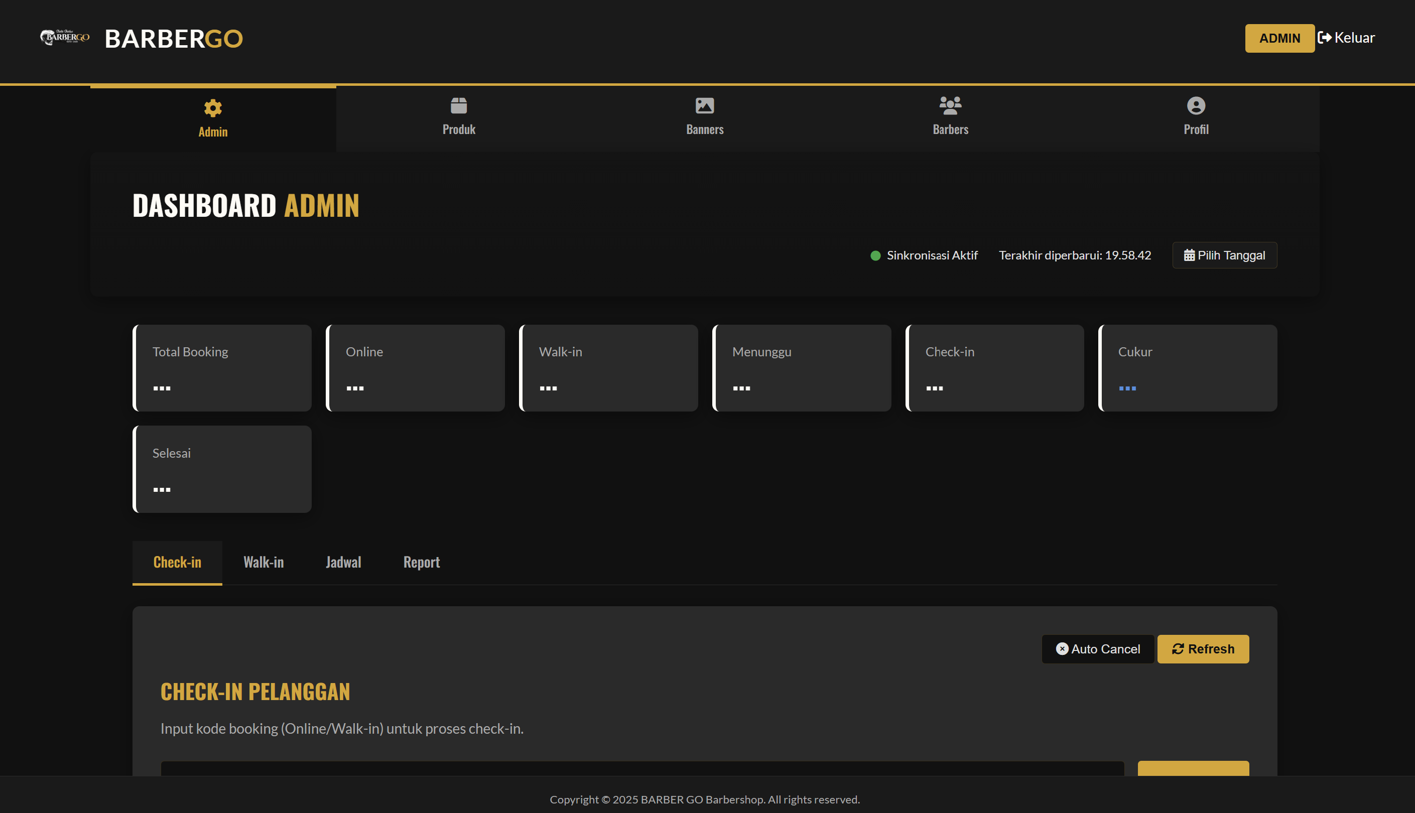 BarberGo Web Dashboard